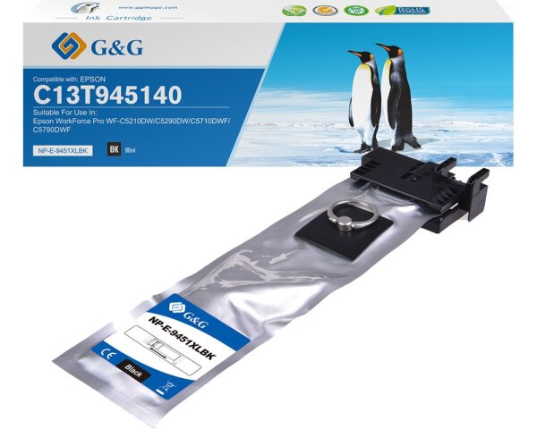 G&G Premium Tintenpatrone kompatibel zu Epson T9451 schwarz