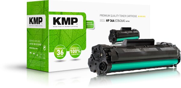 KMP H-T112 schwarz Tonerkartusche ersetzt HP LaserJet HP 36A (CB436A)