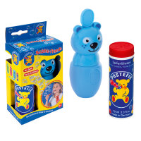 Pustefix - Bubble-Friends Katze + 70 ml Seifenblasenflüssigkeit - Seifenblasen - Bubbels - Seifenblasen für Kinder & Erwachsene