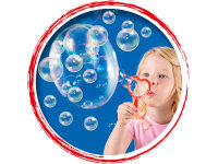 Pustefix – Mini-Mix 3 Bubble-Ringe + 70 ml Seifenblasenflüssigkeit – Seifenblasen – 3 Puste-Ringe - Seifenblasen für Kinder & Erwachsene