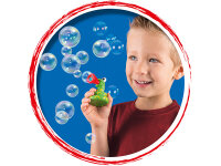 Pustefix – Mini Bubbelix Safariwelt + 250 ml Seifenblasenflüssigkeit - Seifenblasen – 5 Safaritiere – Bubble - Seifenblasen für Kinder & Erwachsene