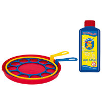 Pustefix – Multi-Bubbler + 250 ml Seifenblasenflüssigkeit - Seifenblasen – 2 verschiedene Ringe – Bubble - Seifenblasen für Kinder & Erwachsene