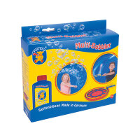 Pustefix – Multi-Bubbler + 250 ml Seifenblasenflüssigkeit - Seifenblasen – 2 verschiedene Ringe – Bubble - Seifenblasen für Kinder & Erwachsene