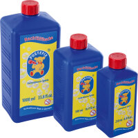 Pustefix – Nachfüllflasche – 250 ml Seifenblasenflüssigkeit – Seifenblasen – Gebrauchsfertig Gemischt – Bubble - Seifenblasen für Kinder & Erwachsene