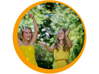 Pustefix – XXL Bubble-Sticks + 1 L Seifenblasenflüssigkeit – Seifenblasen – Seifenblasenstab – Bubble - Seifenblasen für Kinder & Erwachsene