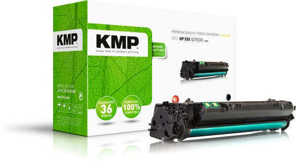 KMP H-T87 schwarz Tonerkartusche ersetzt HP LaserJet HP 53X (Q7553X)