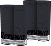 Renova Black Label Toilettenpapier Schwarz 2er pack ( 2x6 Rollen )