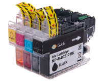 G&G Image Druckerpatronen kompatibel zu Brother LC-3217VALBP -Multipack- je 1y schwarz, cyan, magenta, gelb