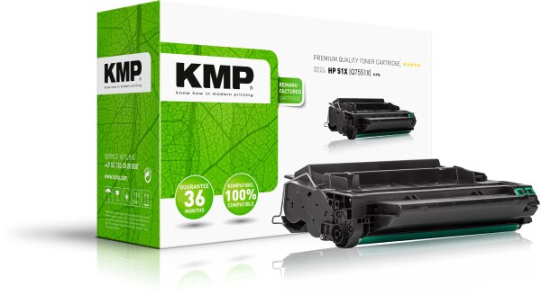 KMP H-T94 schwarz Tonerkartusche ersetzt HP LaserJet HP 51X (Q7551X)