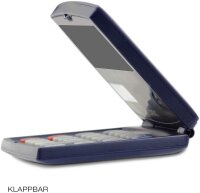 CASIO SL-100VER Taschenrechner - klappbar - Solar/Batteriebetrieb - 8-stellig - blau