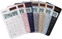 Casio SL-1000SC-WE stylischer Taschenrechner, 10-stellig, in sechs Farbvarianten, WEISS