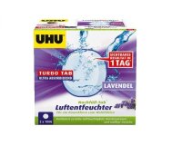 UHU 50765 Luftentfeuchter Nachfülleinheit, 2 x 100 g Mit Lavendelduft