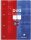 Clairefontaine 82526C Collegeblock (9 x 14 cm, Duo, 40 Blatt kariert und 40 Blatt liniert) 1 Stück rot/blau