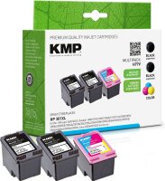 KMP Multipack H77V schwarz, farbig Tintenpatronen...