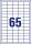 AVERY Zweckform 3666-10 Universal-Etiketten (A4, Papier matt, 650 Etiketten, 38 x 21,2 mm, 10 Blatt) weiß