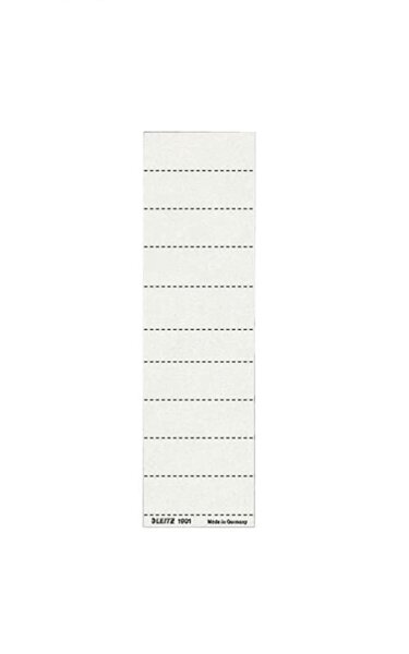 Leitz 19010001 Schildchen (Blanko, Universal Aufkleber, 4-zeilig) 100 Stück weiß