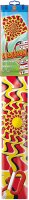 Paul Günther 1162 - Einleinerdrachen Illusion, farbenprächtiger Drachen mit 2 langen Schwänzen, mit Wickelgriff und Schnur, ca. 70 x 70 cm groß