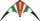 Paul Günther 1082 - Sportlenkdrachen Lucky Loop 100, Drachen für Anfänger, Segel aus reißfestem Ripstop-Polyester, robuste Fiberglasstäbe, mit Lenkspulen und Schnur, ca. 100 x 56 cm groß