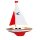 Paul Günther 1827 - Segelboot Giggi, kleine Segeljolle zum Spielen, ca. 24 x 32 cm groß, hochwertig gefertigt und segelfertig montiert, für Badesee, Strand und Badewanne