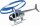 Paul Günther 1677 - Helikopter Sky Police, Polizei Hubschrauber mit Powerzug Schnellstartgriff, sofort startklar, Rotordurchmesser ca. 12,5 cm