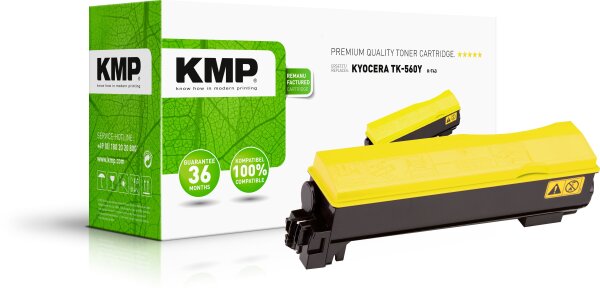 KMP K-T43 gelb Tonerkartusche ersetzt Kyocera FS-C5300/FS-C5350DN (TK-560Y)