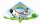Paul Günther 1102 - Kinderdrachen mit Jumbo Motiv, Einleinerdrachen aus robuster PE-Folie für Kinder ab 4 Jahre mit Wickelgriff und Schnur, ca. 115 x 63 cm groß