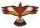 Paul Günther 1180 - Kinderdrachen mit Goldadler Motiv, Einleinerdrachen aus robuster PE-Folie mit verstellbarer Drachenwaage, für Kinder ab 4 Jahre mit Wickelgriff und Schnur, ca. 92 x 62 cm groß