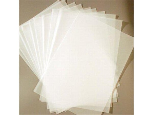 100 Blatt Transparentpapier Zanders T2000 DIN A4 150 g/qm Super Qualität klar-weiß durchscheinend