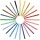 Eberhard Faber 551024 - Glitzer Fasermaler in Einer aufklappbaren Geschenkbox, 24 Stück, Leuchtend, Brillante Farben, ca. 3 mm Strichstärke, zum Zeichnen, Kolorieren, Basteln und Schreiben