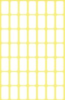 Avery Zweckform 3072 Haushaltsetiketten selbstklebend (16 x 9 mm, 294 Aufkleber auf 6 Bogen, Vielzweck-Etiketten für Haushalt, Schule und Büro zum Beschriften und Kennzeichnen) blanko, weiß