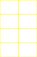 Avery Zweckform 3078 Haushaltsetiketten selbstklebend (38 x 29 mm, 40 Aufkleber auf 5 Bogen, Vielzweck-Etiketten für Haushalt, Schule und Büro zum Beschriften und Kennzeichnen) blanko, weiß