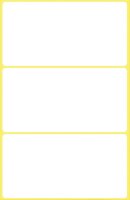 Avery Zweckform 3081 Haushaltsetiketten selbstklebend (76 x 39 mm, 18 Aufkleber auf 6 Bogen, Vielzweck-Etiketten für Haushalt, Schule und Büro zum Beschriften und Kennzeichnen) blanko, weiß