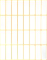 Avery Zweckform 3323 Haushaltsetiketten selbstklebend (38 x 14 mm, 928 Aufkleber auf 29 Bogen, Vielzweck-Etiketten für Haushalt, Schule und Büro zum Beschriften und Kennzeichnen) blanko, weiß