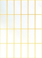 Avery Zweckform 3324 Haushaltsetiketten selbstklebend (38 x 18 mm, 648 Aufkleber auf 27 Bogen, Vielzweck-Etiketten für Haushalt, Schule und Büro zum Beschriften und Kennzeichnen) blanko, weiß