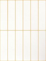 Avery Zweckform 3328 Haushaltsetiketten selbstklebend (76 x 19 mm, 324 Aufkleber auf 27 Bogen, Vielzweck-Etiketten für Haushalt, Schule und Büro zum Beschriften und Kennzeichnen) blanko, weiß