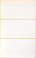 Avery Zweckform 3331 Haushaltsetiketten selbstklebend (98 x 51 mm, 84 Aufkleber auf 28 Bogen, Vielzweck-Etiketten für Haushalt, Schule und Büro zum Beschriften und Kennzeichnen) blanko, weiß
