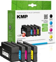 KMP Multipack H166VX schwarz, cyan, magenta, gelb...