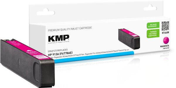 KMP H164M magenta Tintenpatrone ersetzt HP OfficeJet Pro HP913XL (F6T78AE)