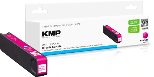 KMP H169M magenta Tintenpatrone ersetzt HP Page Wide Enterprise HP 981A (J3M69A)