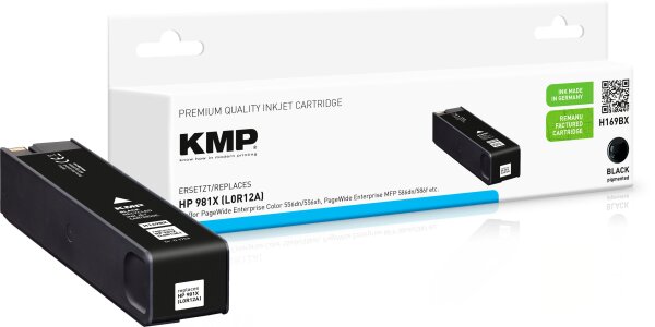 KMP H169BX schwarz Tintenpatrone ersetzt HP Page Wide Enterprise HP 981X (L0R12A)
