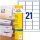 AVERY Zweckform J8160-10 Adressetiketten/ Adressaufkleber (210 Etiketten, 63,5x38,1mm auf A4, bedruckbar, selbstklebend, für DIN B6/C6 Briefkuverts, Papier matt, Inkjet-Drucker) 10 Blatt, weiß