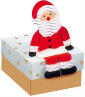 folia 922 - Bastelpapierkoffer Weihnachten, 110 Teile - Kreativset für Kinder und Erwachsene mit Bastelpapier und Dekoelementen