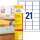 AVERY Zweckform L7560-25 Adressetiketten/Adressaufkleber (525 Etiketten, 63,5x38,1mm auf A4, bedruckbar, selbstklebend, für DIN B6/C6 Briefkuverts + Deutsche Post INTERNETMARKE) 25 Blatt, transparent