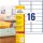 AVERY Zweckform L7562-25 Adressetiketten/Adressaufkleber (400 Etiketten, 99,1x33,9mm auf A4, bedruckbar, selbstklebend, für DIN lang Briefkuverts, durchsichtige Polyesterfolie) 25 Blatt, transparent