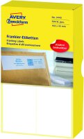 AVERY Zweckform 3440 Frankier-Etiketten (Papier matt, 500 Etiketten, 163 x 43 mm) 1 Pack weiß