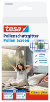 tesa Pollenschutzgitter anthrazit 1,3m x 1,5m inkl. Klettband (rückstandfrei entfernbar) 55286-00000