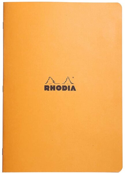 Rhodia 119164C Heft (DIN A4, 21 x 29,7 cm, kariert, 48 Blatt) 1 Stück orange