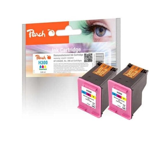 Peach PI300-502 TwinPack Druckkopf color kompatibel zu HP No. 300, CC643EE