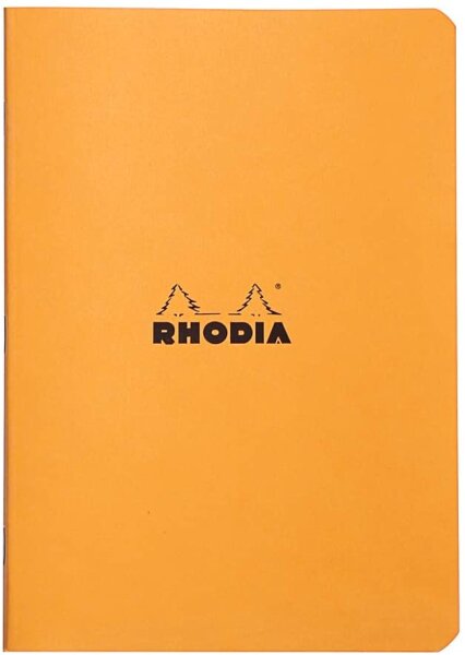 Rhodia 119184C Heft (DIN A5, 14,8 x 21 cm, kariert, 48 Blatt) 1 Stück orange