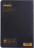 Rhodia 119186C Notizheft (dot grid, DIN A5, 14,8 x 21 cm, 48 Blatt) 1 Stück schwarz